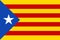 Abstract flag Catalonia on white background. Flat illustration EPS 10
