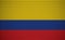 Abstract flag of Colombia made of circles. Colombian flag designed with colored dots giving it a modern and futuristic abstract