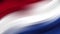 Abstract flag of the Netherlands: seamless loop animation