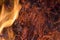 Abstract flame of fire, flame of fire flame texture for banner background, conceptual image of burning fire, perfect fire