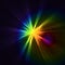 Abstract flash star light. Colorful exploding