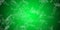 Abstract flashy green background with flying -5% until -50% discount symbols