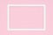 Abstract flat lay pastel pink colored paper texture minimalism background. Template with empty picture frame mock up.