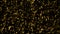 Abstract flickering gold background. 3d rendering particles