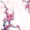 Abstract floral background with sakura