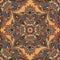 Abstract floral geometric pattern Arabic ornament seamless background Oriental ethnic mandala element for