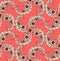 Abstract floral ornamnet. Swirl leaf ornamental pattern.