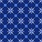 Abstract floral seamless pattern, blue white gzhel trellis, lattice