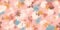 Abstract floral seamless pattern in pale warm colors. Camouflage endless background.