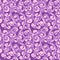 Abstract flourish seamless background. Gorgeous violet repeating pattern. Vector