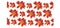 Abstract flower vector red orange flowers pattern drawing vectors