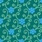 Abstract flowers floral forget-me-not seamless
