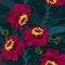 Abstract flowers seamless patterns. Design for paper, cover, fabric, interior decor and other users.