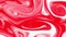 Abstract flowing red painting animated background