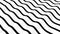 Abstract flowing striped wave optical illusion. Black and white lines motion pattern. Seamless loop background