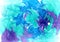 Abstract fluid art background. Blue, cyan, purple and white colors mix together. Beautiful creative print. Abstract art hand paint