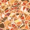 An abstract fluid mosaic seamless vector pattern