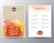 Abstract fluid orange yellow circle shape colors gradient on beige background. Template for Brochure, Flyer, Poster, leaflet,