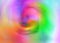 Abstract fluid swirl or vortex of bright rainbow color mix shape spiral liquid twist. Magic spiral illusion in pink, green, violet