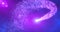 Abstract flying line particles purple bright glowing magical energy particles, abstract background