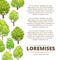Abstract forest poster design - eco poster background with cartoon trees