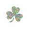 Abstract four leaf clover St Patricks Day