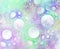 Abstract fractal background with bubbles or foam closeup texture