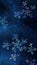 Abstract fractal fantastic space background with snowflakes. Vertical banner