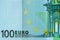 Abstract fragment the banknote of 100 euros