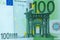 Abstract fragment the banknote of 100 euros