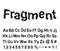 Abstract fragment font