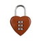 Abstract,  front view straight, close-up red heart lock, Symbol valentine, happy, unhappy. Metal padlock. Material for creative