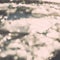 Abstract frozen ice blocks in the sea - vintage retro effect