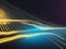 abstract futuristic background with gold blue glowing moving hight speed, data transfer concept Fantastic wallpaper