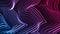 Abstract futuristic blue purple neon wavy motion background