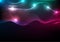 Abstract futuristic colorful neon wavy background