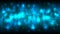 Abstract futuristic glowing cyberspace with binary code matrix blue background with digits, cloud of big data
