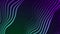 Abstract futuristic green violet neon wavy motion background