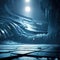 Abstract futuristic sci-fi fantasy science background. Cyberspace environment
