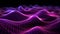 Abstract futuristic wave pattern in glowing multi colored space generated by AI