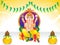 Abstract ganesha chaturthi background