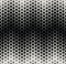 Abstract geometric black and white deco art halftone hexagone and triangle print pattern