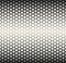 Abstract geometric black and white deco art halftone hexagone and triangle print pattern