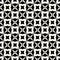 Abstract geometric black and white graphic design print stars pattern