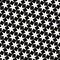 Abstract geometric black and white graphic design print stars pattern background