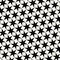Abstract geometric black and white graphic design print stars pattern background