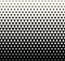 Abstract geometric black and white graphic design print triangle halftone pattern