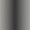 Abstract geometric black and white graphic halftone hexagon pattern