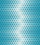 Abstract geometric blue deco art halftone hexagone and triangle print pattern