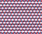 Abstract geometric cube red blue white pattern,  vector background, optical illusion